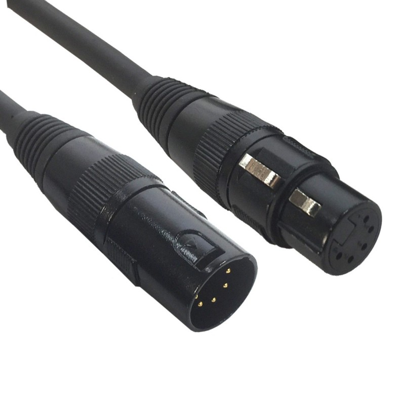 AC-DMX5/10 - 5 p. XLRm/5 p. XLR f 10m Accu Cable